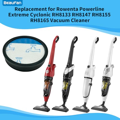 Beaufan 4 Pack of Filters Compatible with Rowenta Powerline Extreme Cyclonic RH8133 RH8147 RH8155 RH8165