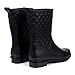 Asgard Women's Mid Calf Rain Boots Waterproof Rubber Booties BK39 Black