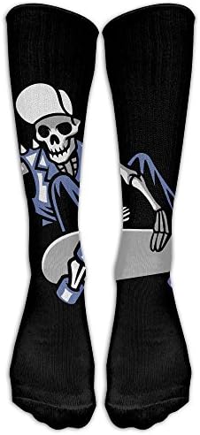 NavyLife Men's Premium Quality Skull Punk Ride Skateboard Fitness Novelty Crew Athletic Socks Knee High Sock