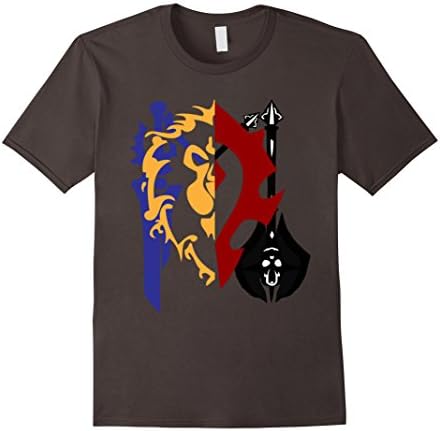 Men's WoW Horde Alliance T-Shirt 2XL Asphalt
