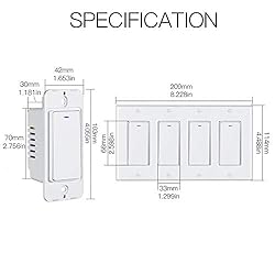 MoesGo WiFi Wall Push Button Smart Light