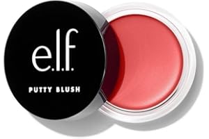 e.l.f. Putty Blush, Creamy & Ultra Pigmented Formula, Infused with Argan Oil & Vitamin E, Tahiti, 0.35 Oz (10g)