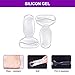 Heel Cushion Inserts, Heel Grips Silicone Shoe Pads for Women Loose Shoes and High Heels Shoe Too Big, Anti-Slip Heel Inserts Liners Blister Prevention and Protectors Foot Insoles for Women - 4 Pairs