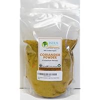 Indus Organics Coriander Seeds Powder, 1 Lb Bag, Premium Grade, High Purity, Freshly Packed