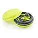 GEARONIC TM Cute 3.5mm in Ear Earphones Earbuds Headset with Macaroon Ear Buds Organizer Box Case Compatible with Smart Phones PC MP3 (Green)