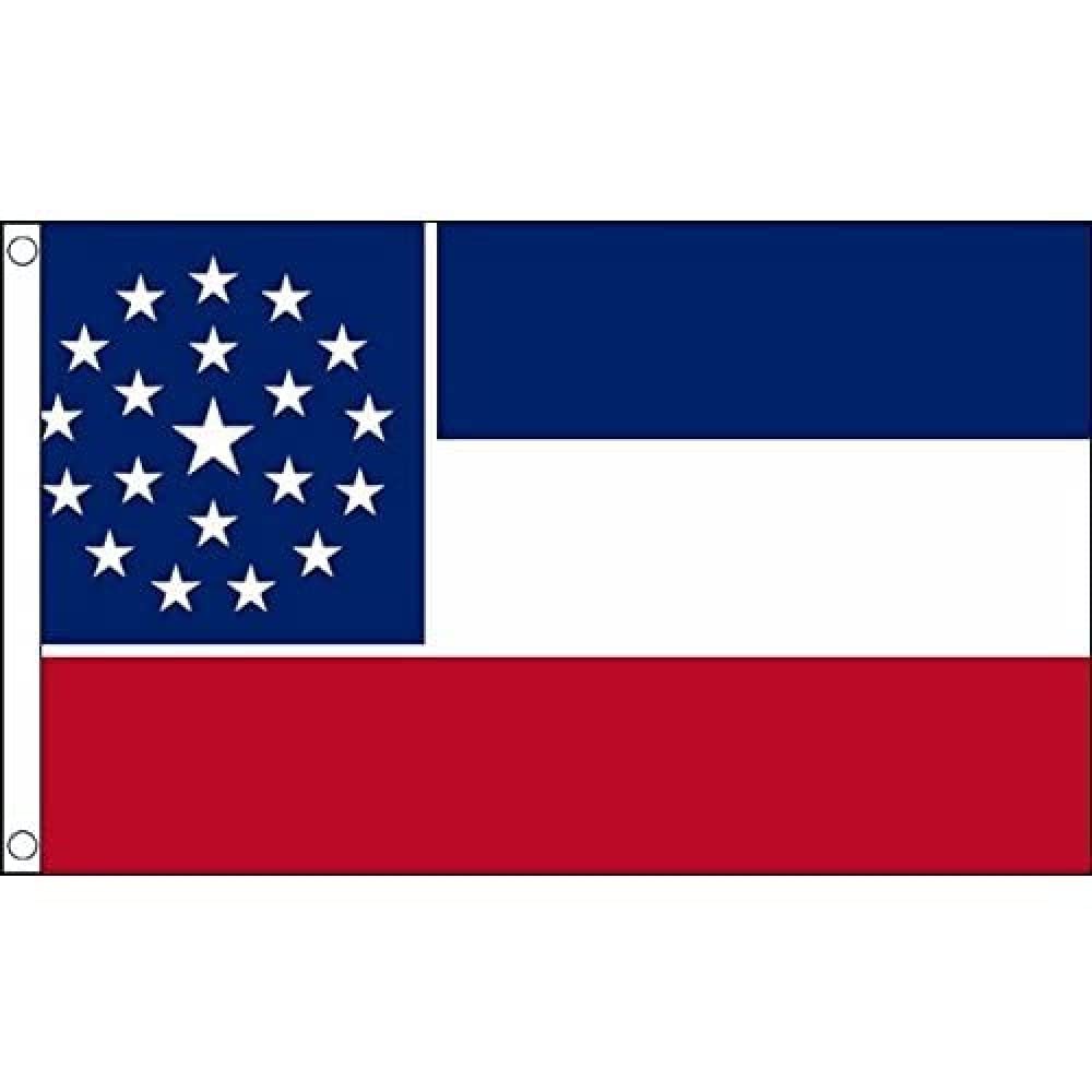 AZ FLAG - Mississippi Alternative Flag - 3x5 Ft - 100D Polyester 2010 Proposed Mississippi Banner with Two Metal Grommets - Fade Resistant - Vivid Colors - 3' x 5' Feet - 150x90 Cm