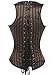 Camellias Steel Boned Steampunk Tesla Underbust Corset Waist Training Cincher