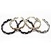 Merrylight® Srunchy Scrunchie Plaited Braid Bun Hairpiece Hair Band Gripper Headband Maker (Dark Mixed Golden & BrownT4/12)