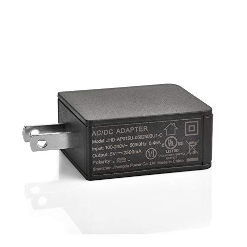 Gowoops 5V 2.5A Power Adapter (UL Listed) + Micro USB Cable with On Off Switch & LED + Heat Sinks for Raspberry Pi 3 Model B
