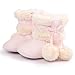 Voberry® Baby Toddler Girls Knit Soft Winter Warm Snow Boot Fur Trimmed Pom Pom Boots (0~6M, Pink)