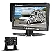 LeeKooLuu HD 720P Backup Camera Kit for Cars/Pickups/Trailers/Trucks/Vans Rear/Front View Single Power Rear Observation System with 7''Monitor Reversing/Driving Use IP69K Waterproof Guide Lines ON/OFF primary