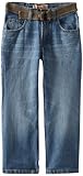 Lee Big Boys' Husky Dungarees Belted Relaxed Bootcut Jean