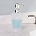 InterDesign Franklin Liquid Soap & Lotion Dispenser Pump for Kitchen or Bathroom Countertops, Clear Frosted/Chrome
