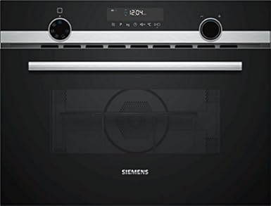 Siemens CM585AMS0 Mini-Ofen / 59,4 cm / LightControl: beleuchteter Bedienknebel / Elektronikuhr / Edelstahl