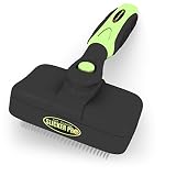 Pro Quality Self Cleaning Slicker Brush for Dogs and Cats - Easy to Clean Pet Grooming Brush Removes Mats, Tangles, and Loose Hair with Minimal Effort and Comfort - Suitable for Long or Short Hair