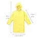 Walsilk 2Pack Emergency Rain Ponchos for Kids,Waterproof Child Raincoats with Hood and Sleeves,Portable & Lightweight (2Yellow)