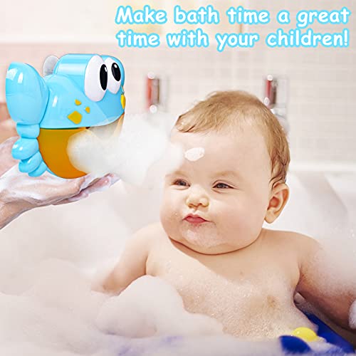 Erlsig Bath Bubble Machine for Kids, Crab Bubble Maker Machine with