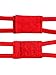 YKSH Women 4 Pcs Sexy lace Lingerie Garter Belts Corset teddy bodysuits Bodystocking,Red, One Size