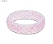 Qalo Women's Barbells for Boobs Silicone Ring, White Sparkle, Size 7