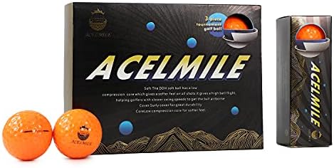 Acelmile Super Soft Feel Golf Balls, Standard 3-Layer High Ball Flight Stability Maximum Control, for Professional Golf Competition (One Dozen) Acelmile Super Soft Feel Golf Balls, Standard 3-Layer High Ball Flight Stability Maximum Control, for Professional Golf Competition (One Dozen)