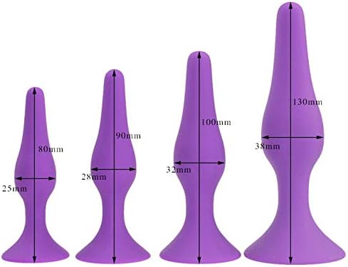 MVNTOO Care U Popular Try for Men Women Comfortable Silicone anale Plu-g Suction Cup Beads anale to-ys for Women Anu-s Games All(to-ys,OneSize,All(25x80mm)