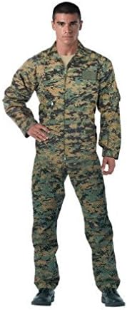 SANDRA Military Flightsuit Airforce Mechanic Camo Coveralls Flight Suit Uniform Overall