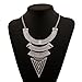 Winter.Z European Geometric Triangle Jewelry Accessories Hollow Retro Fashion Sweater Chain Necklace