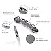 Ponsey Magnetic Measuring Spoons Set-Kitchen Measuring Spoon Stainless Steel Dual Sided Stackable Teaspoon for Dry and Liquid (8Pcs), Black