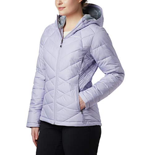 Columbia Women's Standard Heavenly Hooded Jacket, Twilight Diamonds Emboss, Medium