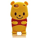 iphone 6 Plus Case iphone 6S Plus Bear Silicone Case,MODEFAN Cute Cartoon Winnie the Pooh Figure Soft Silicone Gel Rubber Case Cover Skin for Apple Iphone 6 Plus /6S Plus 5.5 Inch