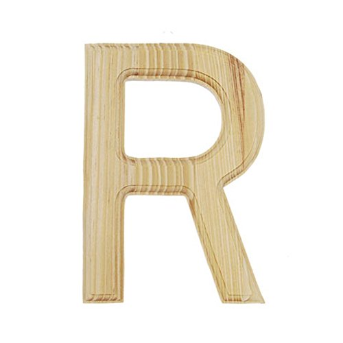 6" Blank Unfinished Wooden Letter R