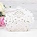 ponatia 50 PCS Laser Cut With Ribbon Wedding Party Favor Box, Wedding Gift Box, Chocolate Candy and Gift Boxes (Silver & White)