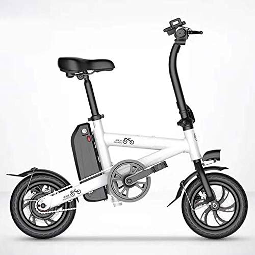 XINAO 12" 350W Folding Electric Bike for Adult Removable 36V 10.4 AH Lithium-Ion Battery with USB Port to Charge on The Go and Intelligent Remote Control Lock Lightweight Sport Commuter Bicycle