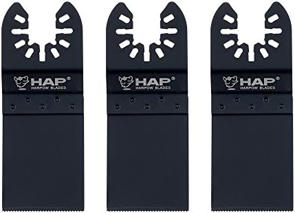 Harpow 3pcs Oscillating Multitool Carbide Blade Saw Blades Plunge Cut Blade for Hard Material