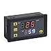 DROK DC 12V Digital Timer Relay Board, Automotive 1500W Relay Module with Dual Time Display, Timing Relay Switch, Support Cycle of time, Time Delay for Car, Vehicle