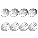 Canomo 24pcs 2.3mm Holes Stainless Steel Button Snaps Bracelet Clasps for Necklaces, Rings, Bracelet and Jewelry, Sliver