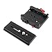 UTEBIT P200 Quick Release Plate Aluminum Alloy Tripod Plate with QR Clamp Adapter with 1/4