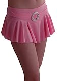 Cynthia Neon Buckle Ruffle Short Club Party Slinky Stretch Skirt Medium / Large