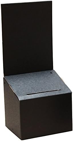 Prime Office Longest Lasting Ballot &amp; Contest Box for All Types of Uses, Small, Black (510-5 pk)