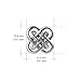 YFN Celtic Knot Earring Vintage Sterling Silver Flower Women Stud Earrings 10mm