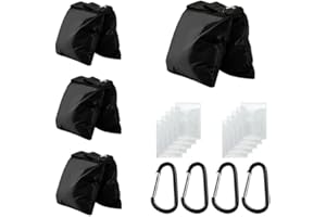 Jiang&Rong 4 Pack Sandbag Weight Bags for Tripod Stand, Backdrop Stand, Canopy Tent, Outdoor Patio, Fishing Chair, Picnic Tab