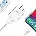 iPhone Charger MFi Certified 2-Pack Charging iPhone Cable and USB Wall Adapter Plug Block Compatible iPhone X/8/8 Plus/7/7 Plus/6/6S/6.