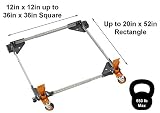 Heavy Duty Universal Mobile Base BORA Portamate PM-2500. A Tough, Fully Adjustable Mobile Base for Mobilizing Large Tools, Machines and other Applications
