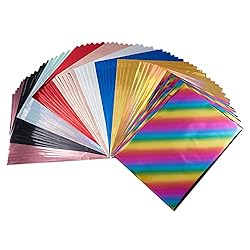 SUPERFINDINGS 60pcs 10 Color Reactive Foil Transfer