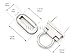 CRAFTMEMORE 2 Pack Metal Turn Lock Oval Craft Case Clasp Flip Lock Bag Purse Making Supplies (Large 1-5/8
