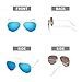 MT.MIT Classic Retro Aviator Style Polarized Sunglasses 100% UV Protection(Blue)