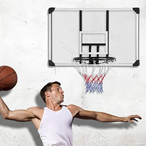 MaxKare 44 Inch Premium PC Backboard Basketball WallMount Hoops