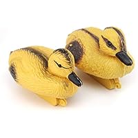 Qfauto Yellow Plastic Duck Decoy Cute Floating Duck fit for Garden Pool or Pond Water Decor (2)
