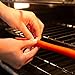 Laminas Oven Rack Protectors, 3 Pack Silicone Oven Shelf Rack Guard Shield, 100% Certified BPA-Free, Heat Resistant, Protect Against Burns and Scars, Dishwasher Safe, 14 inch (Red set)