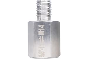 SUBRILLI Angle Grinder Attachments Adapter 5/8"-11 Female to M14 Male Converter for Drill Bits Cup Wheels Backer Pads